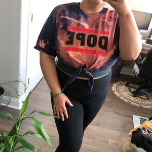 ♻️UPCYCLED ‘Dope’ Crop T-shirt